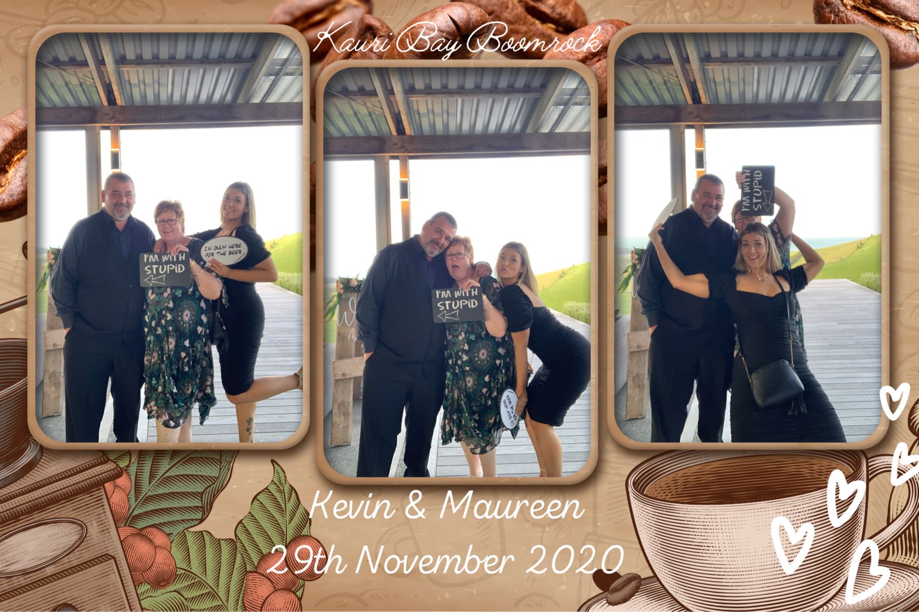 Maureen & Kevin's wedding | View more photos from the event at gallery.photobooth.co.nz/u/SelfieCentral/Maureen-Kevins-wedding